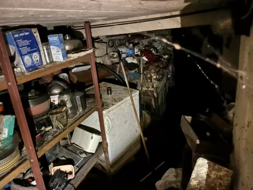 Débarras d'une cave