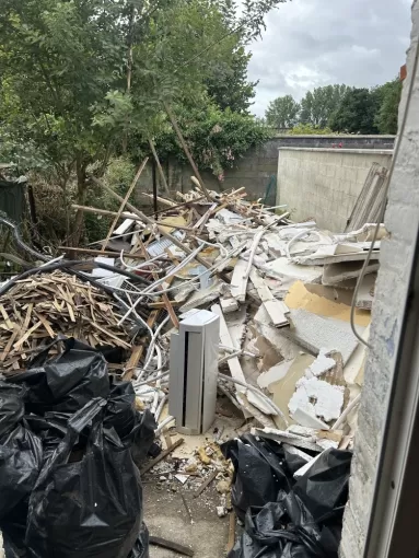 Débarras complet d’un jardin près d’Amiens, Amiens, Elite Débarras