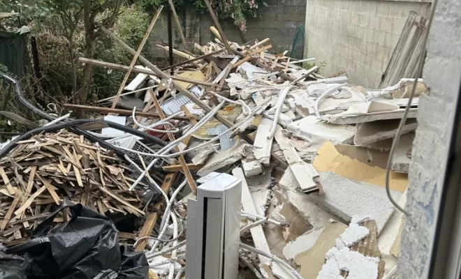 Débarras complet d’un jardin près d’Amiens, Amiens, Elite Débarras